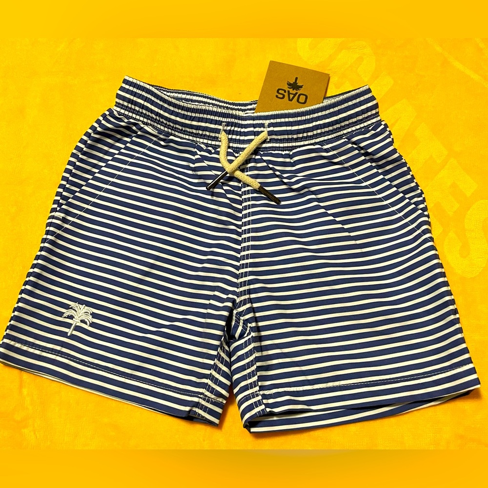 OAS Boys Busy Blue swim trunks Sz.4
